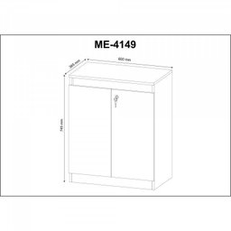 Kit 3 peças 1 Mesa para Escritório com Gaveta 1 Armário e 1 Balcão Espresso Móveis - 6