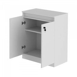 Kit 3 peças 1 Mesa para Escritório com Gaveta 1 Armário e 1 Balcão Espresso Móveis - 4