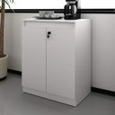 Ver imagem 3 de Conjunto 3 Peças 1 Mesa para Escritório com Gaveta 1 Armário e 1 Balcão Espresso Móveis Branco