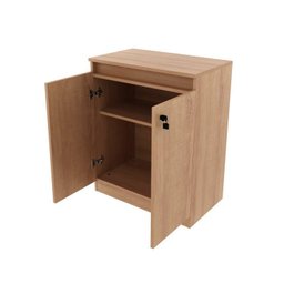 Kit 3 peças 1 Mesa para Escritório com Gaveta 1 Armário e 1 Balcão Espresso Móveis - 4