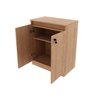 Kit 3 peças 1 Mesa para Escritório com Gaveta 1 Armário e 1 Balcão Espresso Móveis - 4