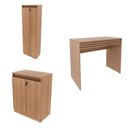 Ver imagem 2 de Conjunto 3 peças 1 Mesa para Escritório com Gaveta 1 Armário e 1 Balcão Espresso Móveis