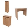 Kit 3 peças 1 Mesa para Escritório com Gaveta 1 Armário e 1 Balcão Espresso Móveis - 2
