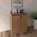 Ver mais imagens de Kit 3 peças 1 Mesa para Escritório com Gaveta 1 Armário e 1 Balcão Espresso Móveis