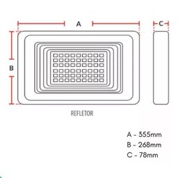 Refletor Led Solar Sensor 200w 6500k 200w - 5