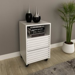 Kit 3 peças 1 Mesa para Escritório 1 Gaveteiro 1 Estante Espresso Móveis - 16
