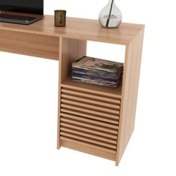 Kit 3 peças 1 Mesa para Escritório 1 Gaveteiro 1 Estante Espresso Móveis - 10