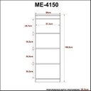 Ver imagem 4 de Conjunto 3 Peças 1 Mesa para Escritório 1 Gaveteiro 1 Estante Espresso Móveis Marrom