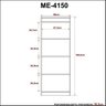 Kit 3 peças 1 Mesa para Escritório 1 Gaveteiro 1 Estante Espresso Móveis - 4