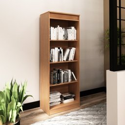 Kit 3 peças 1 Mesa para Escritório 1 Gaveteiro 1 Estante Espresso Móveis - 7