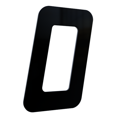 Número 130mm Garbo Font - Preto - Metalmidia 0