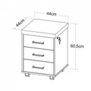 Ver mais imagens de Conjunto Escritório 2 Peças 1 Mesa em L Tamburato 160cm 1 Gaveteiro