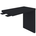 Ver imagem 4 de Conjunto Escritório 2 Peças 1 Mesa em L Tamburato 1 Gaveteiro 3 Gavetas Charuto e Preto Marrom Artany