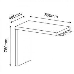 Conjunto Escritório 2 Peças 1 Mesa em L Tamburato 160cm 1 Gaveteiro  - 7