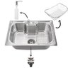 Cuba Cozinha Goumert Bancada Luxo Aço Inox Ralo Sifao Dispenser Escorredor Copa Casa Restaurante Lav - 3
