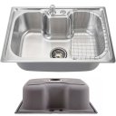 Ver imagem 2 de Cuba Cozinha Goumert Bancada Luxo Aço Inox Ralo Sifao Dispenser Escorredor Copa Casa Restaurante Lav