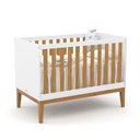 Ver imagem 5 de Jogo de Quarto Infantil Unique com Cômoda 3 Gavetas e Berço Branco Soft/freijó/eco Wood - Matic Móve