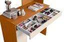 Ver imagem 3 de Escrivaninha Camarim Aurea 1 Gaveta com Espelho - Cinamomo Off White - Albatroz