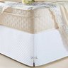 Saia Box Solteiro Matelassado Serve para Cama Baú:branca - 4