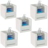 Kit 5 Prateleira Dispenser para Álcool em Gel 15cm Branco Mdf - 1