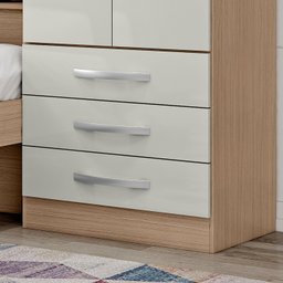 Guarda Roupa Infantil com Cama 4 Portas 3 Gavetas Lisboa Espresso Móveis - 4 Guarda Roupa Infantil com Cama 4 Portas 3 Gavetas Lisboa Espresso Móveis - 4