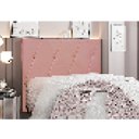 Ver imagem 2 de Cabeceira Cama Box Solteiro 90 Cm Aquilla Veludo Rosa S04 - D'Rossi