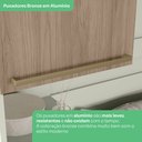 Ver imagem 5 de Ponte Casal Modulada 4 Portas Areia e Jequitibá Seletto Marrom/HP/Jequitiba
