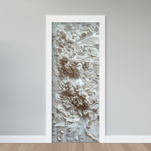 Adesivo de Porta - Renascimento Floral