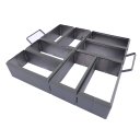 Ver imagem 1 de Forma de Aço Produção Bloquete Paver 8 Blocos 20x6cm Lajotinha Interravado Piso Pavmentação Passeio