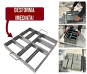 Ver imagem 2 de Forma de Aço Produção Bloquete Paver 8 Blocos 20x6cm Lajotinha Interravado Piso Pavmentação Passeio