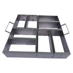 Forma de Aço Produção Bloquete Paver 8 Blocos 20x6cm Lajotinha Interravado Piso Pavmentação Passeio - 3
