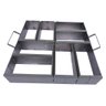Forma de Aço Produção Bloquete Paver 8 Blocos 20x6cm Lajotinha Interravado Piso Pavmentação Passeio - 3