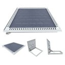 Ver imagem 7 de Tampa Piscina Ventilada Casa Máquina 90x90cm Rebaixo Cinza