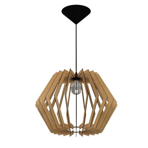 Luminária Teto tipo Pendente SIDNEY MDF - Completa