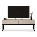Ver imagem 1 de Rack Eros 140cm Base Metálica Estido Industrial com Gavetas:off White/preto