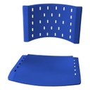 Ver imagem 4 de KIT 10 Cadeiras Universitárias com Prancheta e Porta Livros - Cor Azul - REAPLAST - 32026