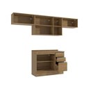 Ver imagem 4 de Armário de Cozinha Completa 100% Mdf 280cm Nogueira Celeste Kappesberg