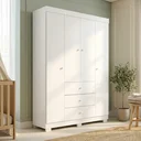Ver imagem 1 de Guarda-Roupa Infantil 100% MDF 4 Portas e 3 Gavetas Duda