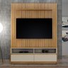 Rack Bancada Bali com Painel Vitória 138cm Cinamomo/off White para Tv até 55” - Valdemóveis - 2