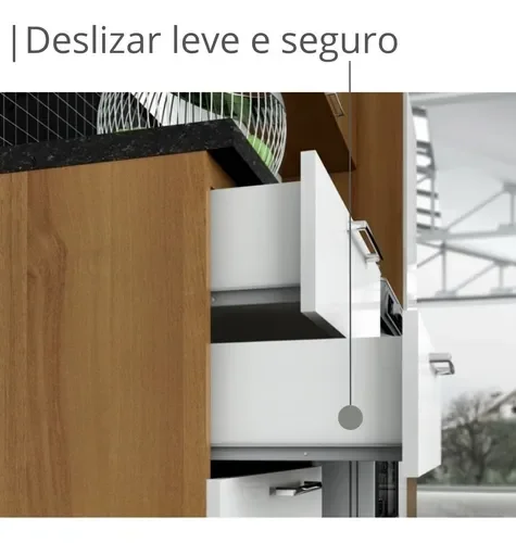 Ver imagem 4 de Kit C/ 2 Corrediças Metálicas Bigfer 350 Mm Epóxi Branca + 16 Pf Mad C.Ch. 4,0 X 12