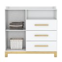 Ver imagem 3 de Cômoda Infantil 3 Gavetas 1 Porta Estrela Cadente Henn