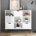 Ver imagem 2 de Nicho Organizador c/ 3 Gavetas Vintage Haia Q01 Branco - ADJ Decor
