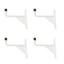 Ver imagem 1 de Kit 4 Suportes Multiuso de Parede até 240kg - Escadas, Bicicletas e Carga Pesada - Nv815p