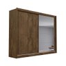 Guarda Roupa Casal 100% MDF Móveis Europa Creta 2 Portas de Correr Com Espelho - 4