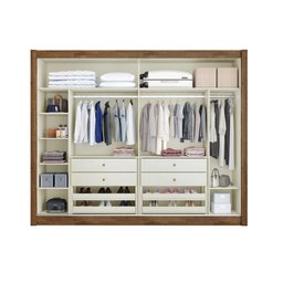 Guarda Roupa Casal 100% MDF Móveis Europa Creta 2 Portas de Correr Com Espelho - 6
