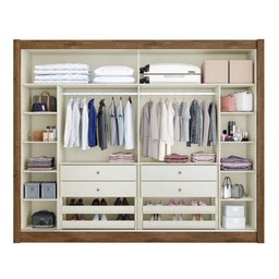 Guarda Roupa Casal 100% MDF Móveis Europa Creta 2 Portas de Correr Com Espelho - 5