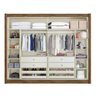 Guarda Roupa Casal 100% MDF Móveis Europa Creta 2 Portas de Correr Com Espelho - 5