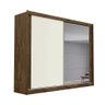 Guarda Roupa Casal 100% MDF Móveis Europa Creta 2 Portas de Correr Com Espelho - 2