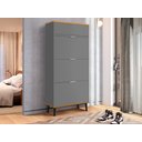 Ver imagem 2 de Sapateira Organizadora 3 Portas 1 Gaveta Italia Cinza com Nature - Rede Móveis