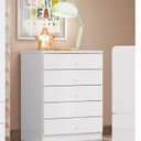 Ver imagem 1 de Cômoda Infantil 5 Gavetas Pique-Esconde Branco